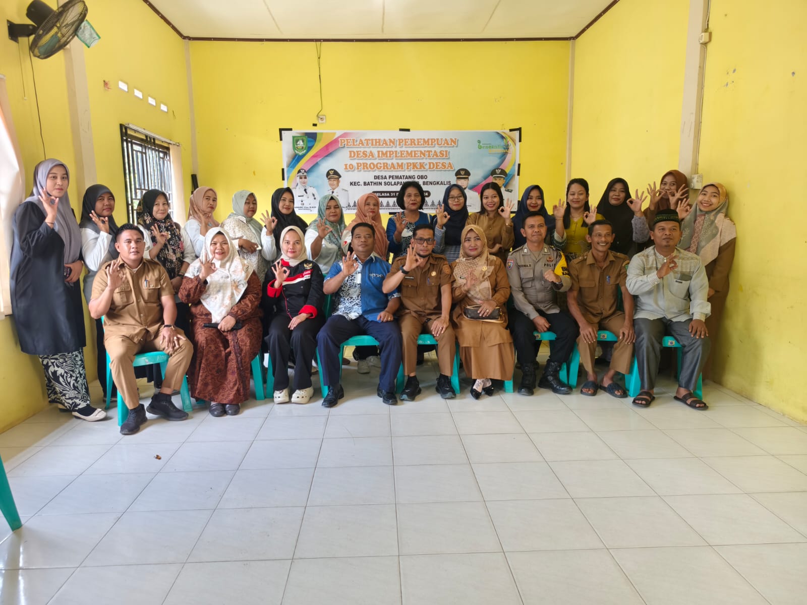 Melalui Dana Bermasa, Pemdes Pematang Obo Gelar Pelatihan Perempuan Desa Implementasi 10 Program Pokok PKK.
