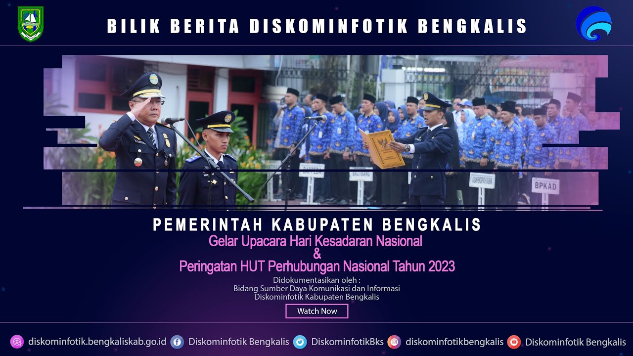 Pemerintah Kabupaten Bengkalis Gelar Upacara HKN dan Hut Perhubungan Nasional Tahun 2023 Pematang Obo