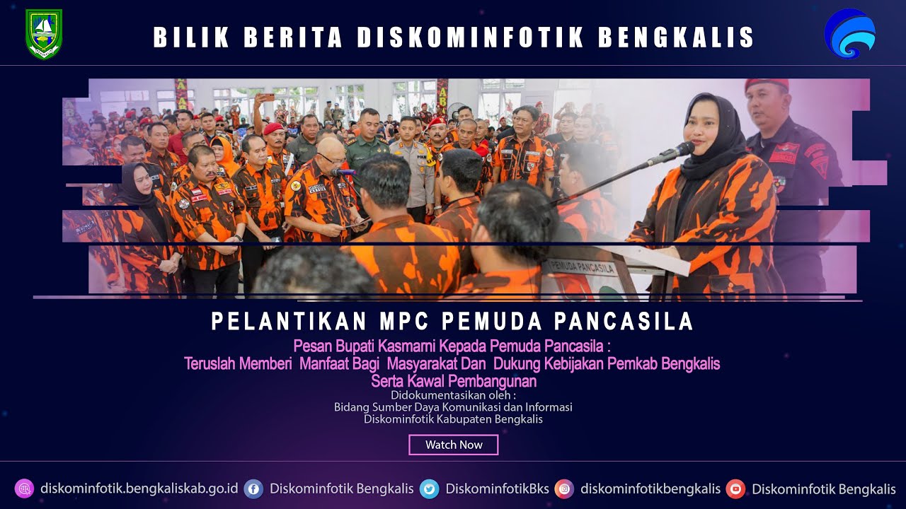 Pesan Bupati Kasmarni Kepada Pemuda Pancasila : Teruslah Memberi Manfaat Bagi Masyarakat Dan Dukung Kebijakan Pemkab Bengkalis Dan Kawal Pembangunan Pematang Obo